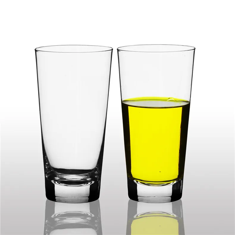 Unique hand crafted clear 530ml lead-free crystal boot beer glass 18oz stylish beer glass with OEM decal logo