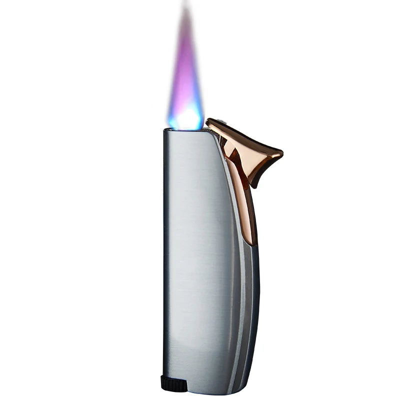 Hot selling windphoof jet flame refillable gas lighters promotion cigar lighter
