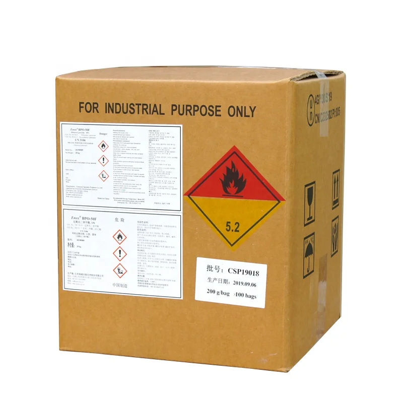 Alita 50 BPO Dibenzoyl Peroxide 94-36-0 Exploitable Polystyrene Initiator for Coating Auxiliary Agents