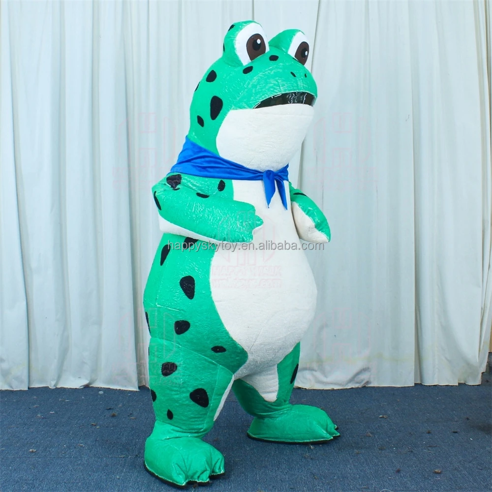 Tiktok Famous Popular Character Frog Inflatable Frog Mascot Costume for Marketing