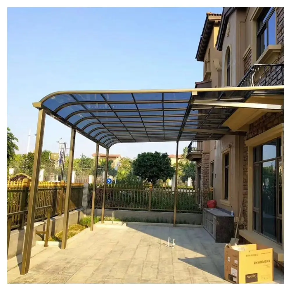 Sun Rain Shade Outdoor Awnings Patio Polycarbonate Roofs Garden Cover Aluminum Roof Awning Terrace Canopy