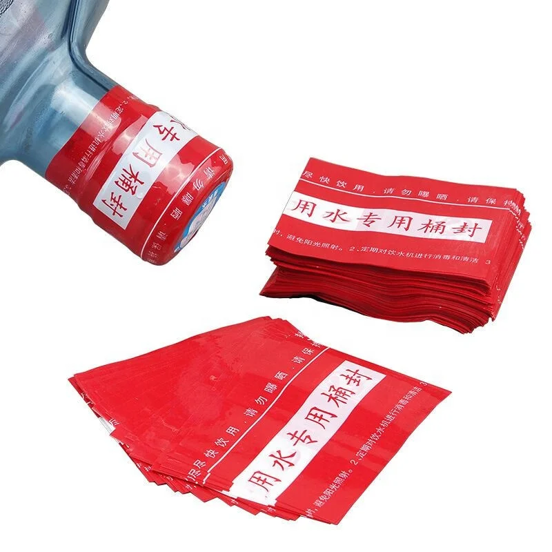 PVC Heat Shrink Sleeve Label 5 Gallon Water Bottle Cap Seal Shrink Neck Seal for Water Bottle Gas Bottle Security Protection