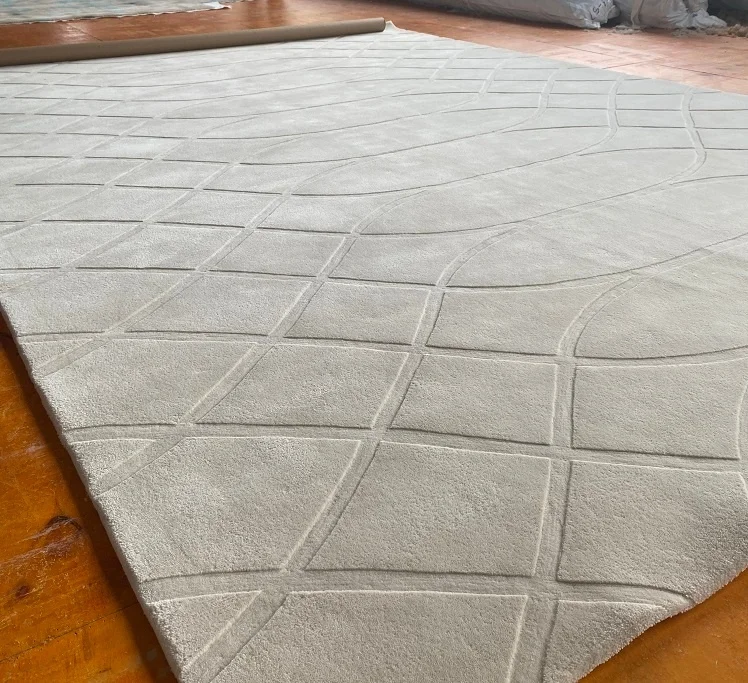 Modern Wool floor big area custom hand tufted Rugs and Carpets