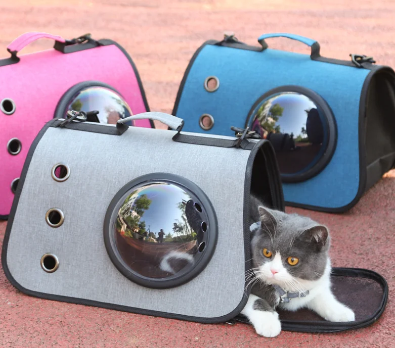 Durable portable pet carrier bag big space high quality dog cat shoulder bag for outdoor travel pet transport