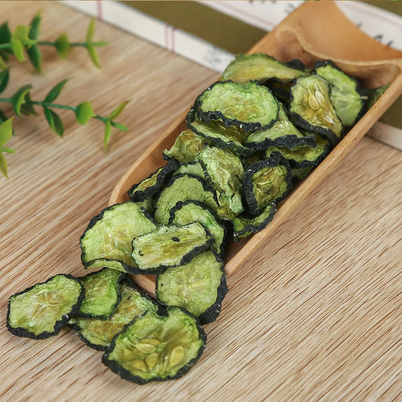 Высокое качество FD ломтик огурца сушеный зеленый овощ AD огуречные хлопья