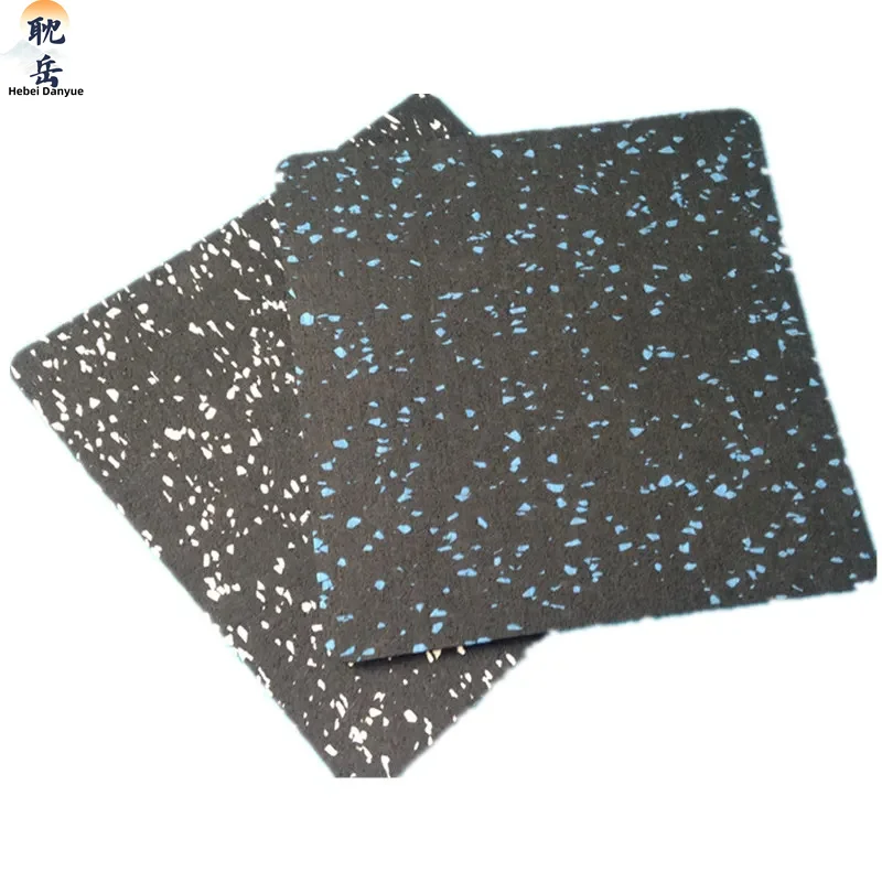 Coloured granular EPDM high quality rubber gym flooring mats tile rolls for gym school playgrounds