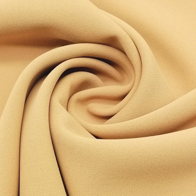 
hot sale Polyester Stretch Twill Woven Good Drape Cool Touch Fabric for Top Skirt Dress Pants 