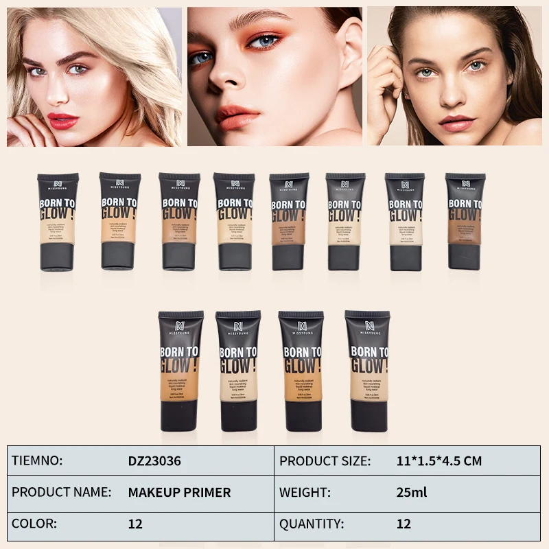 Waterproof Long Lasting Concealer Foundation Private Label Face MakeUp Liquid Foundation For Oily Skin