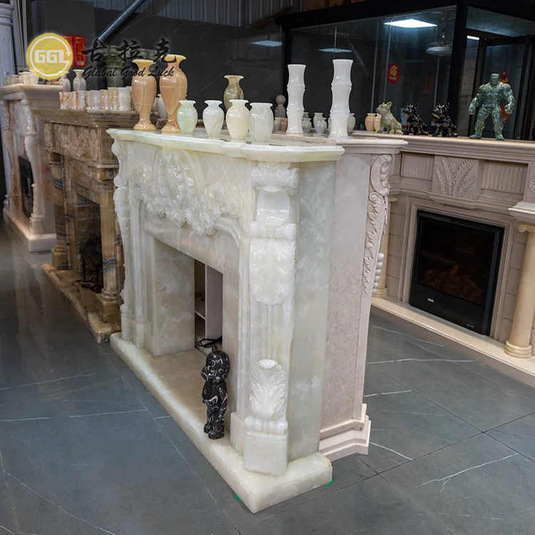 Fireplace TV Stand Luxury Marble Indoor Fireplace Mantel Surround