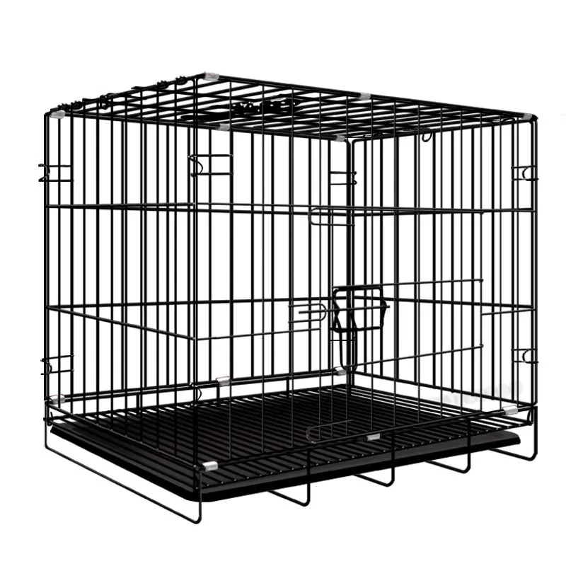 Portable Folding Pet Cage Rust-proof and Durable Multiple Sizes Metal Wire Stainless Steel Cage for Dog Cat Rabbit Houses