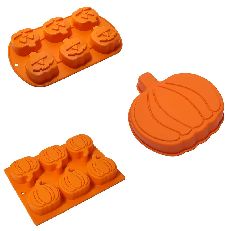 Diverse Halloween Candy Cookie Chocolate Mold Pumpkin Wizard Hat Ghost Bat Baking Mould Silicone Halloween Cake Tray Molds