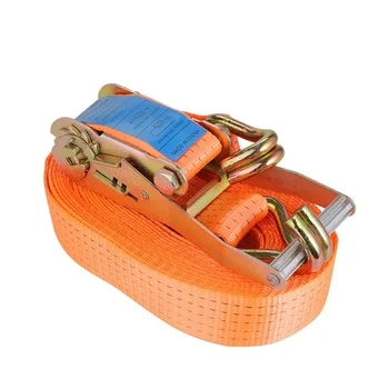 Factory Wholesale Belt Lashing Double J Hook 2 Inch 3000Kgs Polyester Webbing Str Correas De Amarre