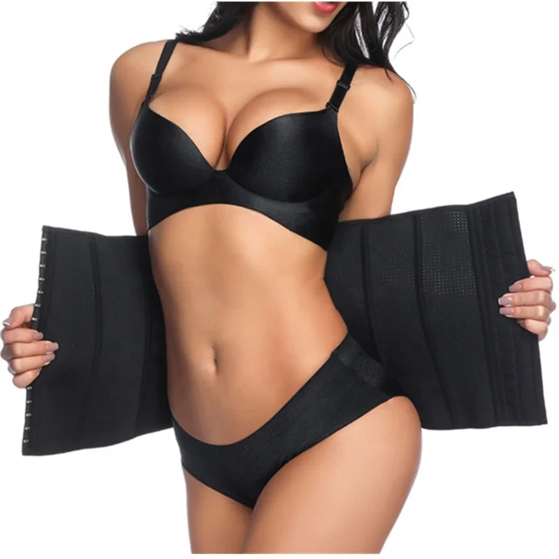 
New Punching Design Adjustable 3 Hooks Women Latex Waist Trainer Belt For Women Lose Weight size XXXXXXL 
