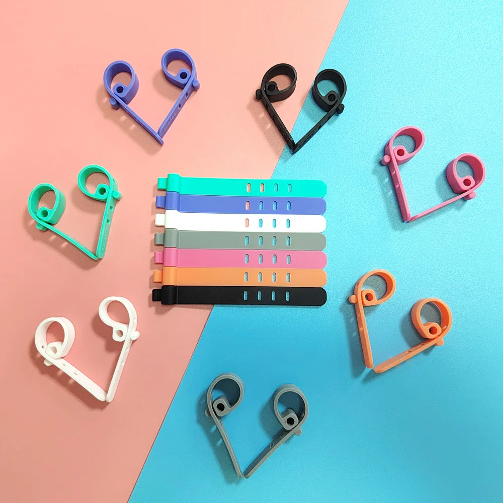 Reusable Self-locking Eco Friendly Colorful Magic Cable Tie Silicone Wire Management Rubber Cable Ties Strap Band Manufacturer