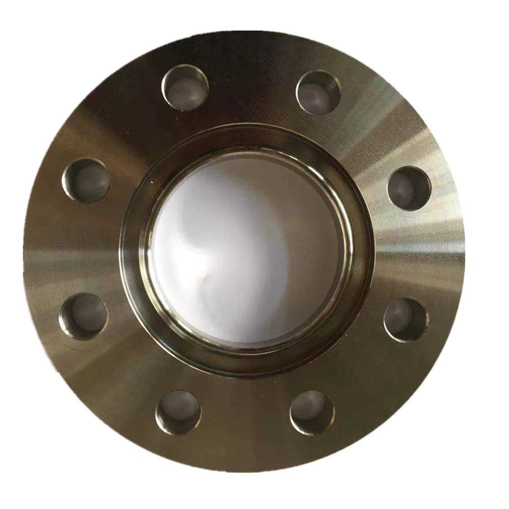 Baoji ASME B16.5 DIN Forged Weld Neck Flange Ti Titanium Flanges/ Titanium Alloy Pure Sliver High Performance Eddy Current Test