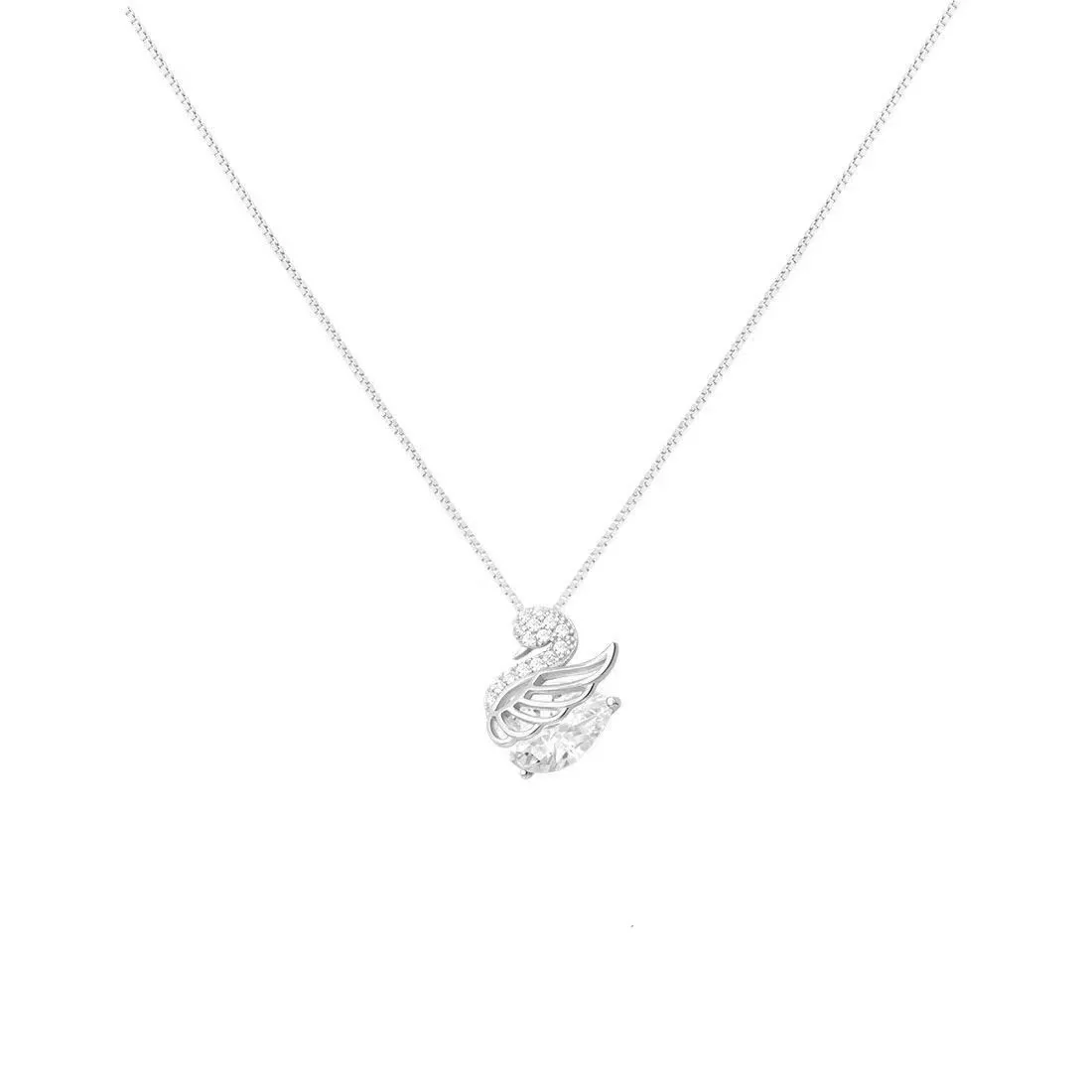 925 sterling silver baguette cz diamond birthstone pendant necklace wholesale Chain Necklace Natural Stone Jewelry women gift