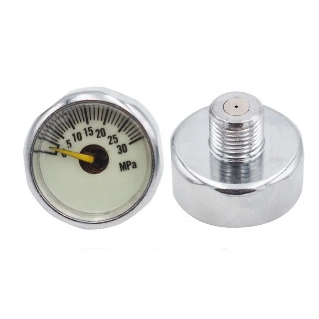 30mpa  Mini Manometer M10 Threads 1pcs PCP Paintball Air Pressure Gauge