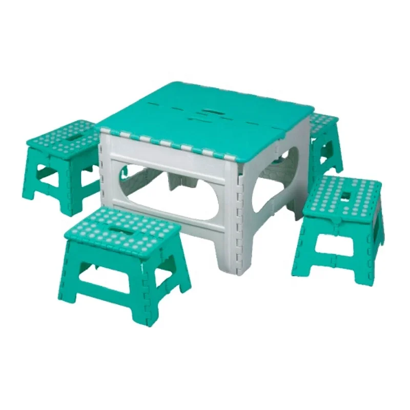 Factory direct New Model children party camping Pluggable umbrella foldable plastic kids outdoor tables kids