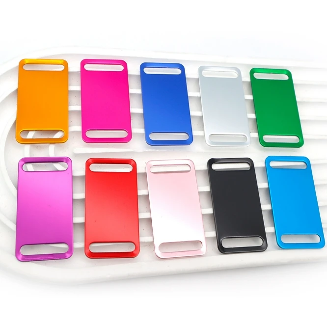 Personalized Board Shape Aluminium Pet DIY Tag Anti-lost Engraving Customized Dog Cat ID Collar Puppy Nameplate Souvenir