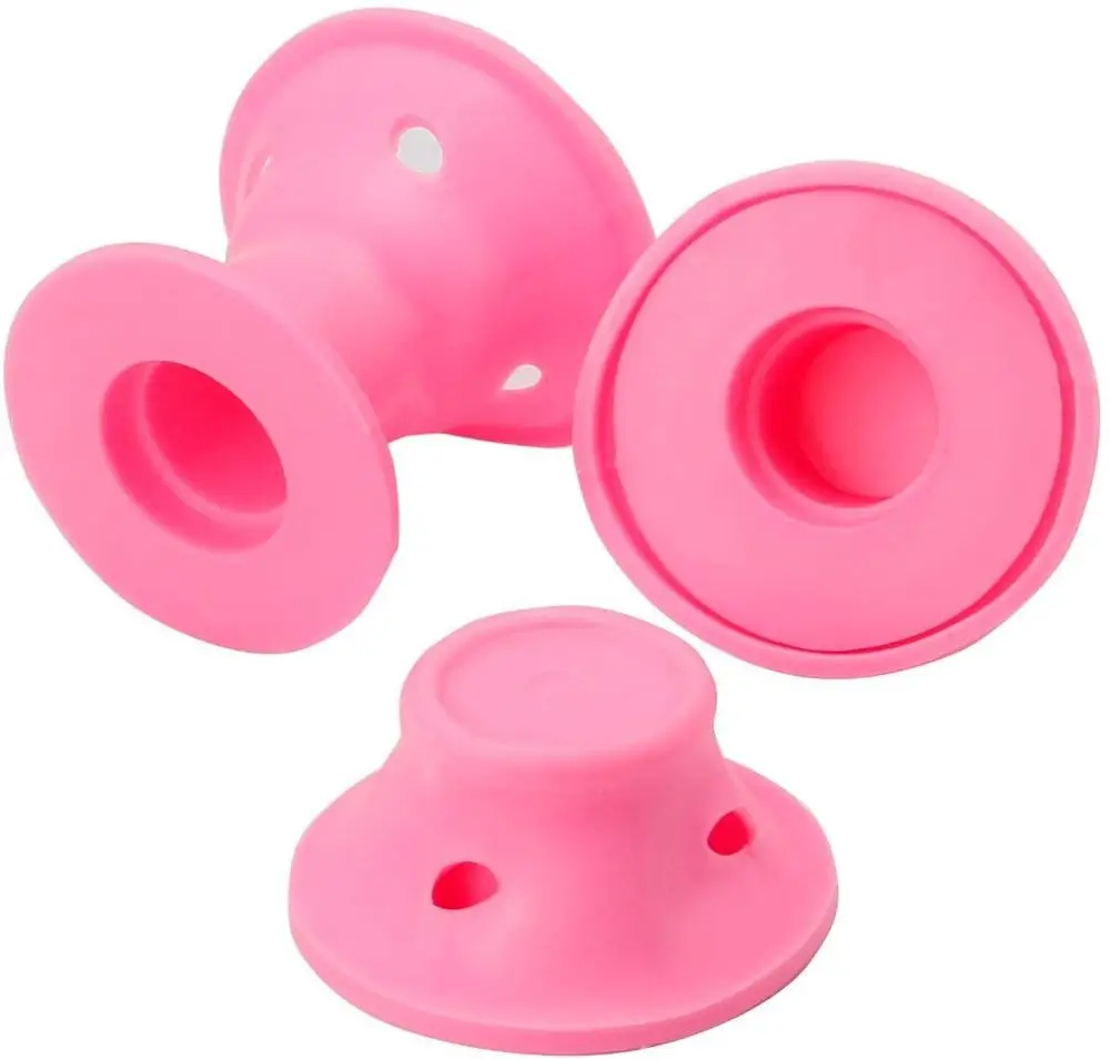 
Wholesale Food Stage Effortless Silicone Hair Rollers Heat Free Portable Silicone Hair Curlers 