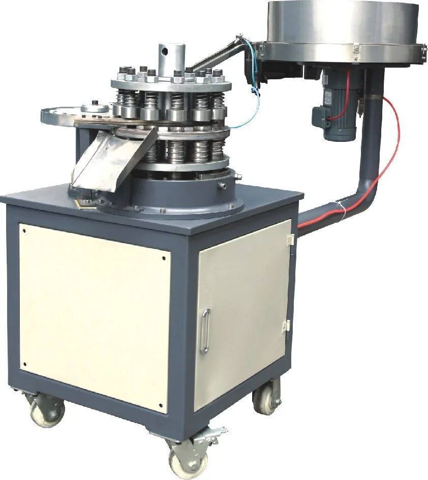 Automatic plastic PP PE water bottle cap lids closures folding machine