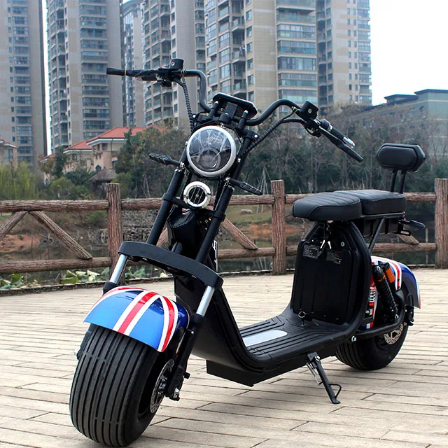 
new products 2021 fat tire long range citycoco 2000w e-scooter electric chopper motorcycle 
