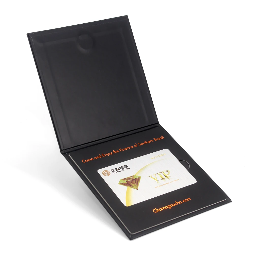 Custom Logo Magnetic NFC Bank Membership Vip Credit Card Gift Box Packaging