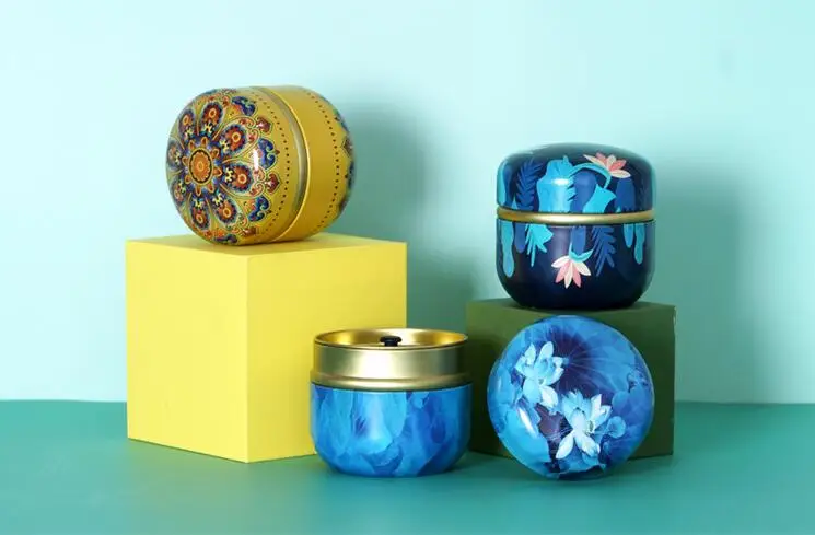 Custom Small Round Tin Cans Packaging Candy/ Money Metal Tin Boxes