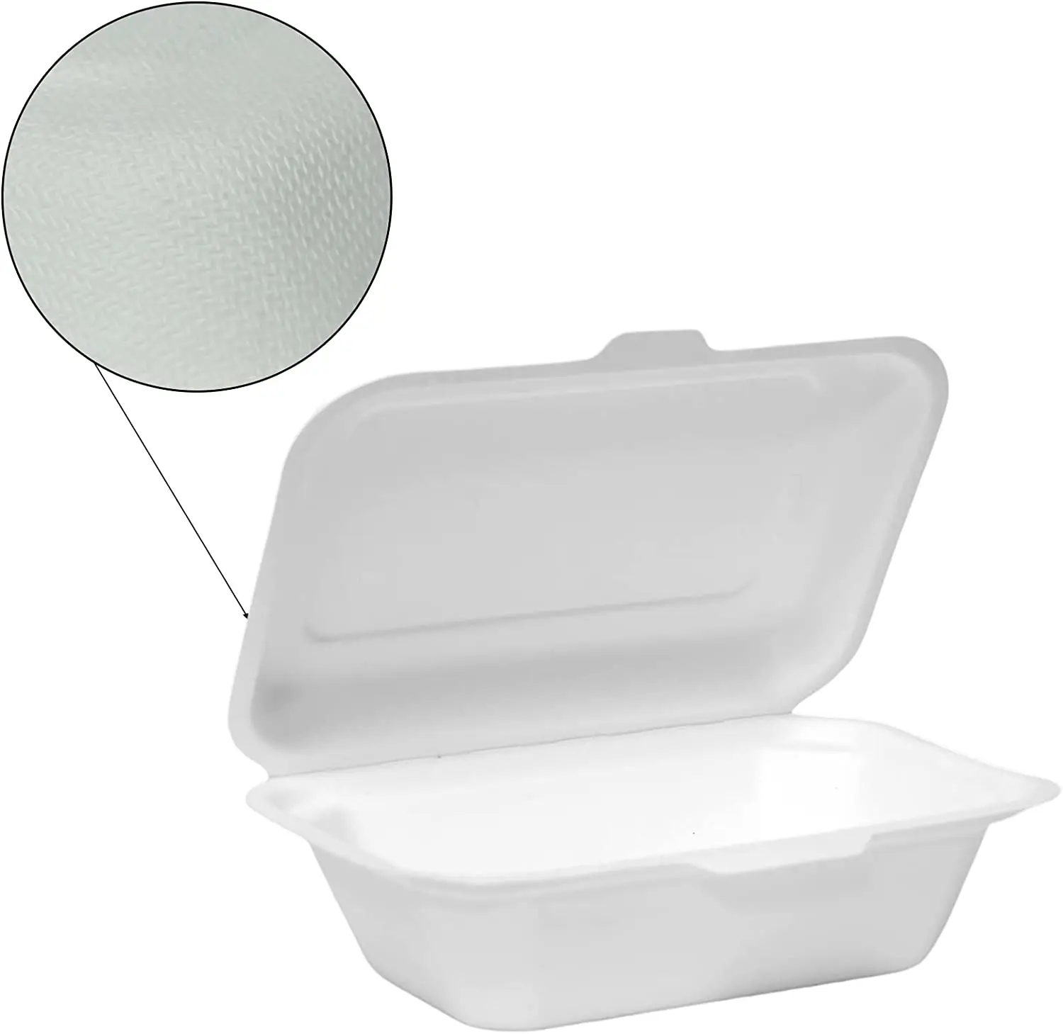 Eco Friendly Degradable styrofoam Packaging Boxes 100% Natural Compostable Sugarcane Bagasse Food Container clamshell packaging