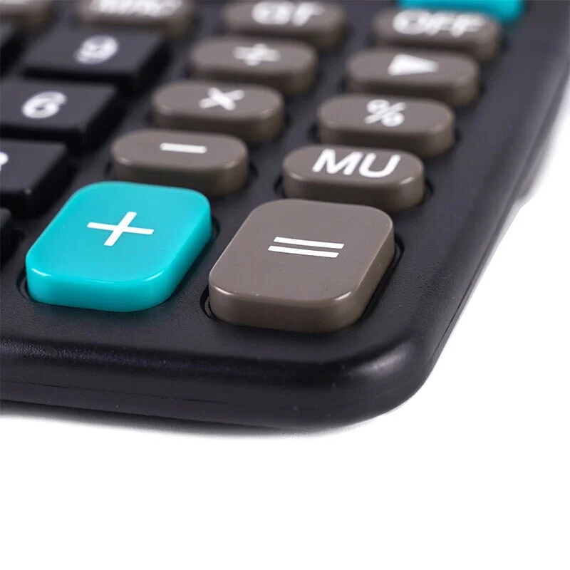 Desktop Calculator Dual Power Supply Solar Energy with Batter 837 Type Office Finance Student Calculator