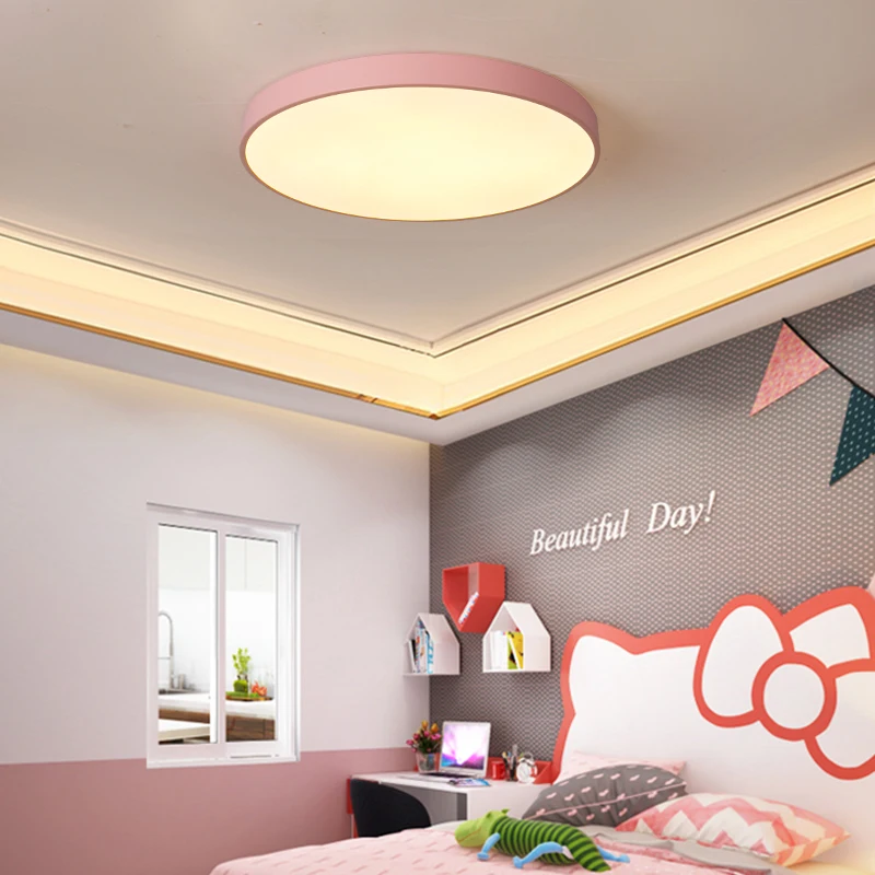 LED Light Ceiling Contemporary Ceiling Lamps for Dining Room Round Surface Mounted Ceiling Light Modern