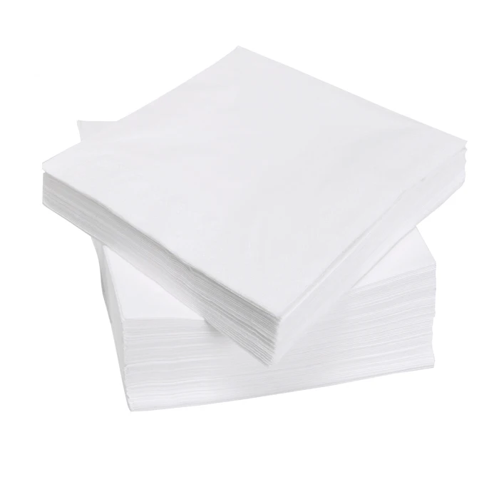 custom printed logo oem design service folded white paper napkin 23x23cm, 25x25cm ,30x30cm