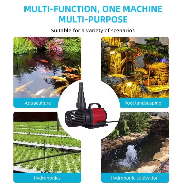 QihangRAS 110V 220V Garden Pool Fountain Water Pump Fish Tank Aquarium Filter Pump 204V Ac Koi Pond Pump