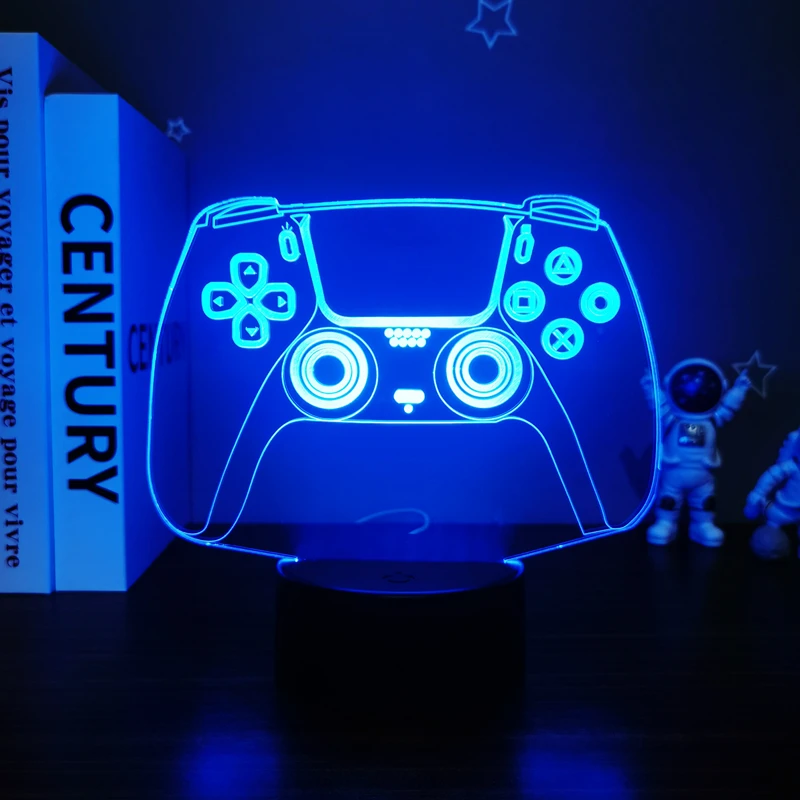 Игровая комната настольное освещение украшение на стол игровая консоль светодиодное основание 3D ночник для детей прикроватный подарок