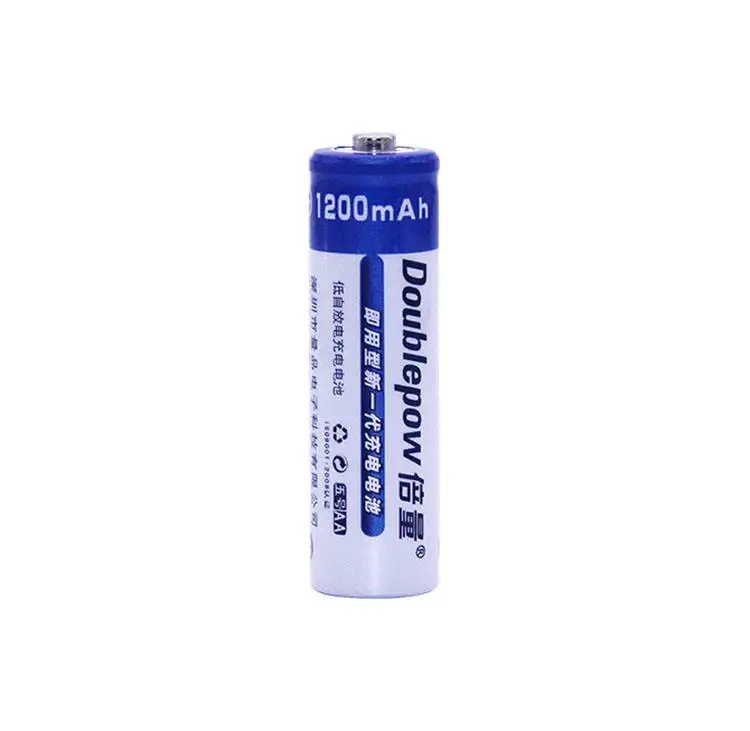 factory wholesale 1.2v AA 1200mah rechargeable Ni-Mh battery
