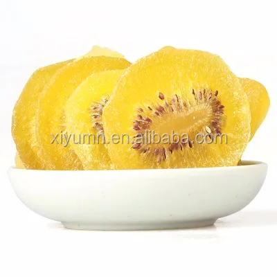 Competitive price yellow color dried kiwi additive free dried golden kiwi from factory