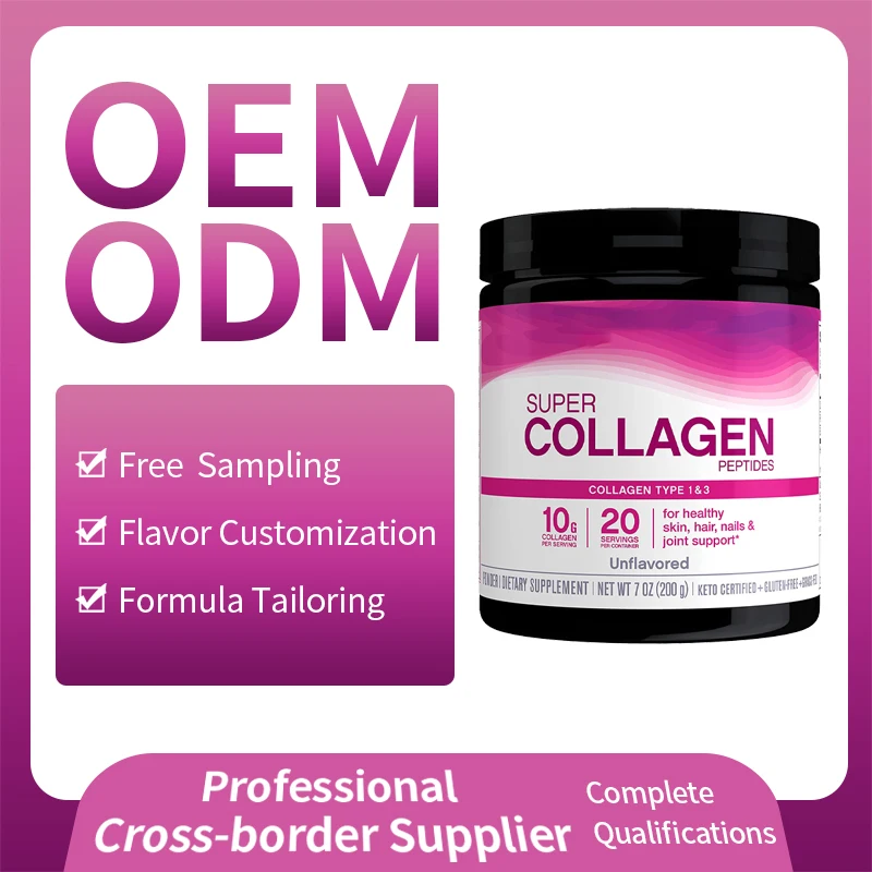 OEM ODM Private Label vital proteins collagen peptides powder Hydrolyzed Collagen Drink Collagen Supplement for Skin Beauty and