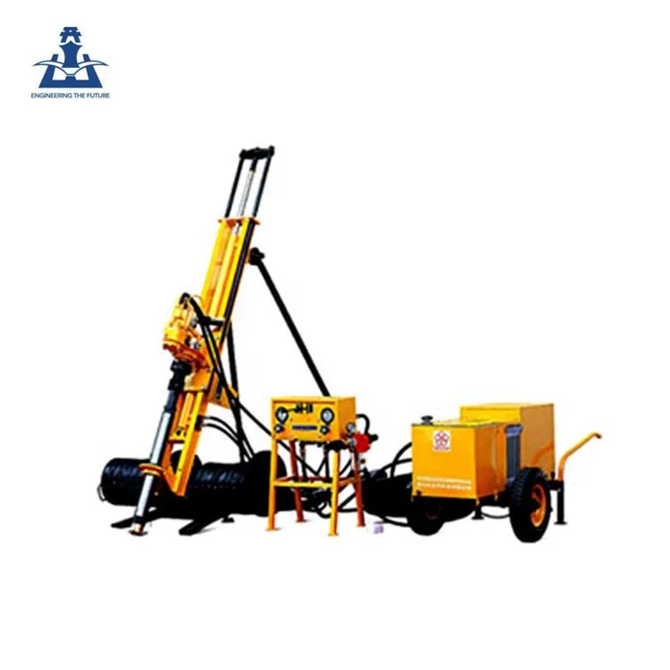 
Hot selling mining hydraulic DTH hammer blast hole portable rock drilling rig 