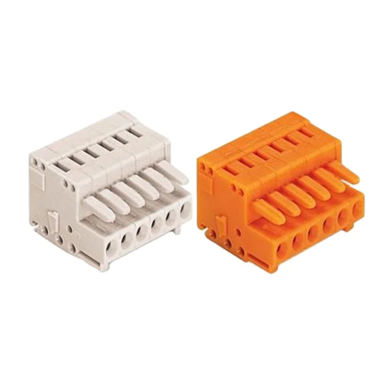 PA66 quick connector spring Factory wholesale OEM 1.5mm 2.5mm pitch Dual Single Row Female plugin spring connector