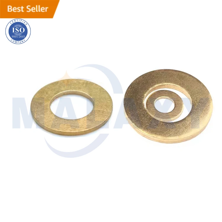 MALAXY Tool Die 3 Inch Brass Copper Crush Sealing Seal Flat Washer