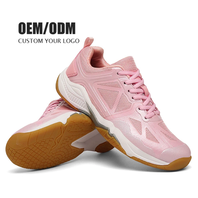Low Moq Badminton Shoes Adult Non Slip Indoor Court Sport Running Training Racquetball Sneakers Comfy Tennis Shoes