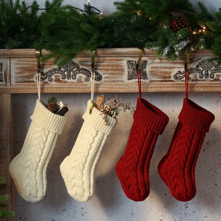 Party Family Decor High Quality acrylic Fabric Red Industrial Stockings Knitting Machine