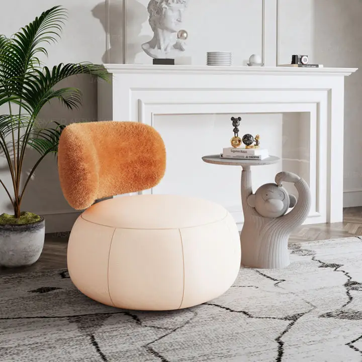 Semi-enclosed Design Circular Shape Round Lounge Chair Office Living Room Furniture Luxury Modern Lazy Single Sofa Chairs