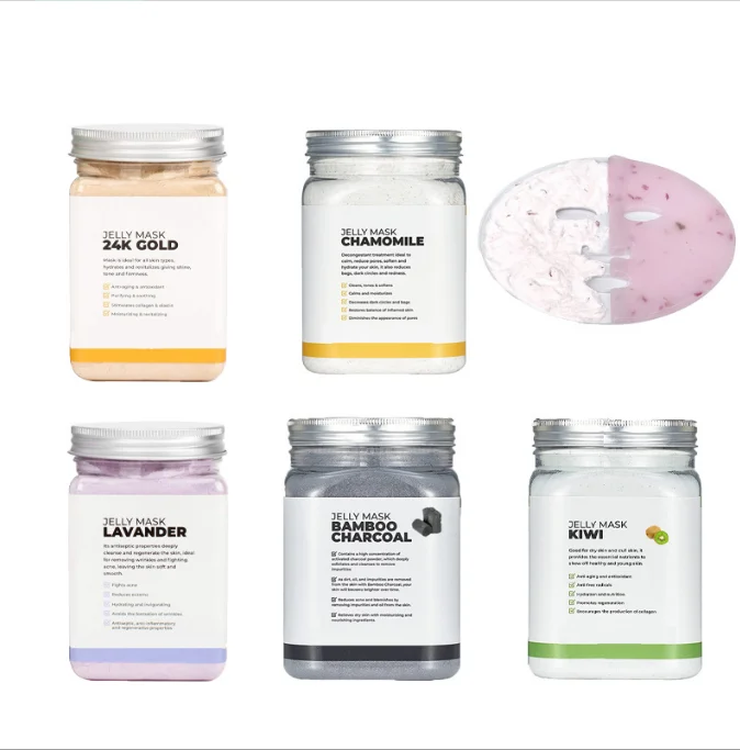 SPA Peel Off Rose Beauty Face Masks Korean Cosmetics Skincare Collagen Hydro Jelly Mask powder