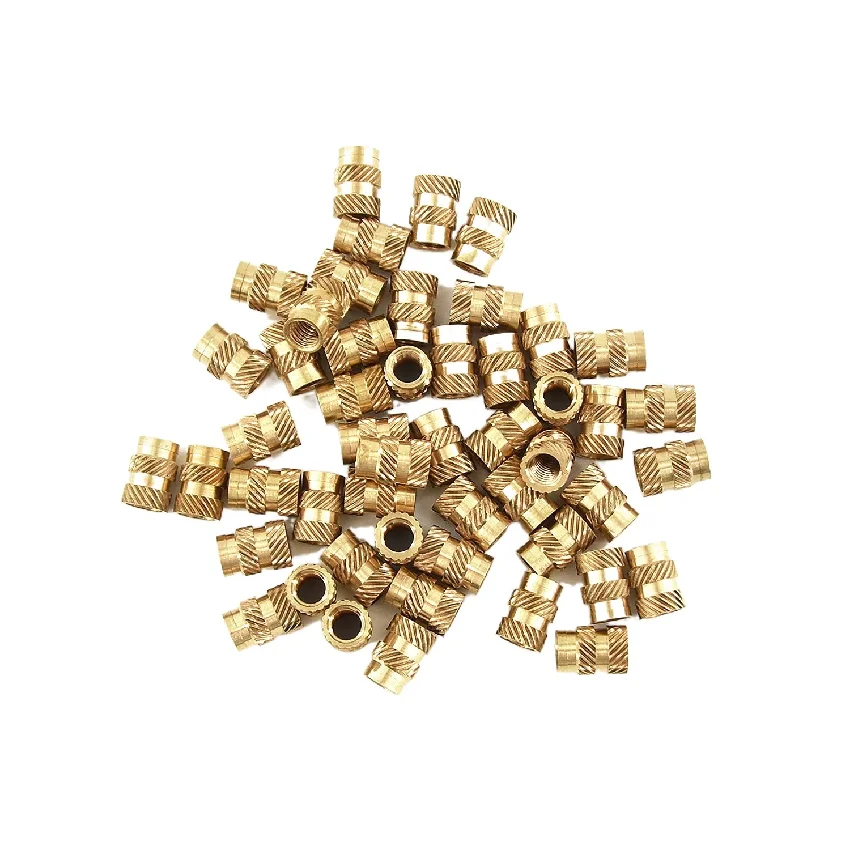 Детали для 3D-принтера M3 M4 M5 меловая латунь термоплавкий медный резьбовой вставка накатанная Sl-Тип двойная саржа накатанная впрыскиваемая гайка
