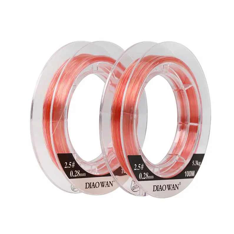 Fluorocarbon Line New Fashion 5LB-75LB High Quality Silky Material 100m or Custom Lake Anti Faded Fishing