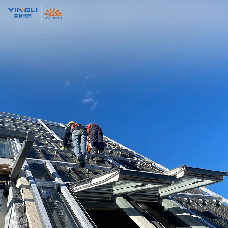 Yinglisolar bipv roof shingles cost solar panels all black solar panels mono on clay tile roof BIPV