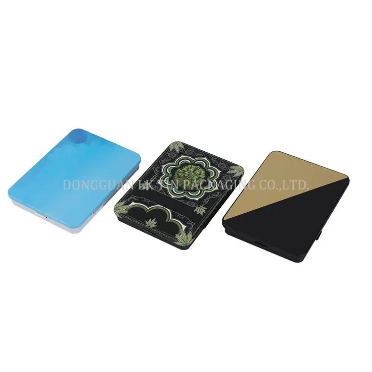 High Quality 118X89x17mm Hinge Way Food Safe Guarantee Hinge Way Cp Certified Food Safe Guarantee Cigar Child Resistant Tin Box