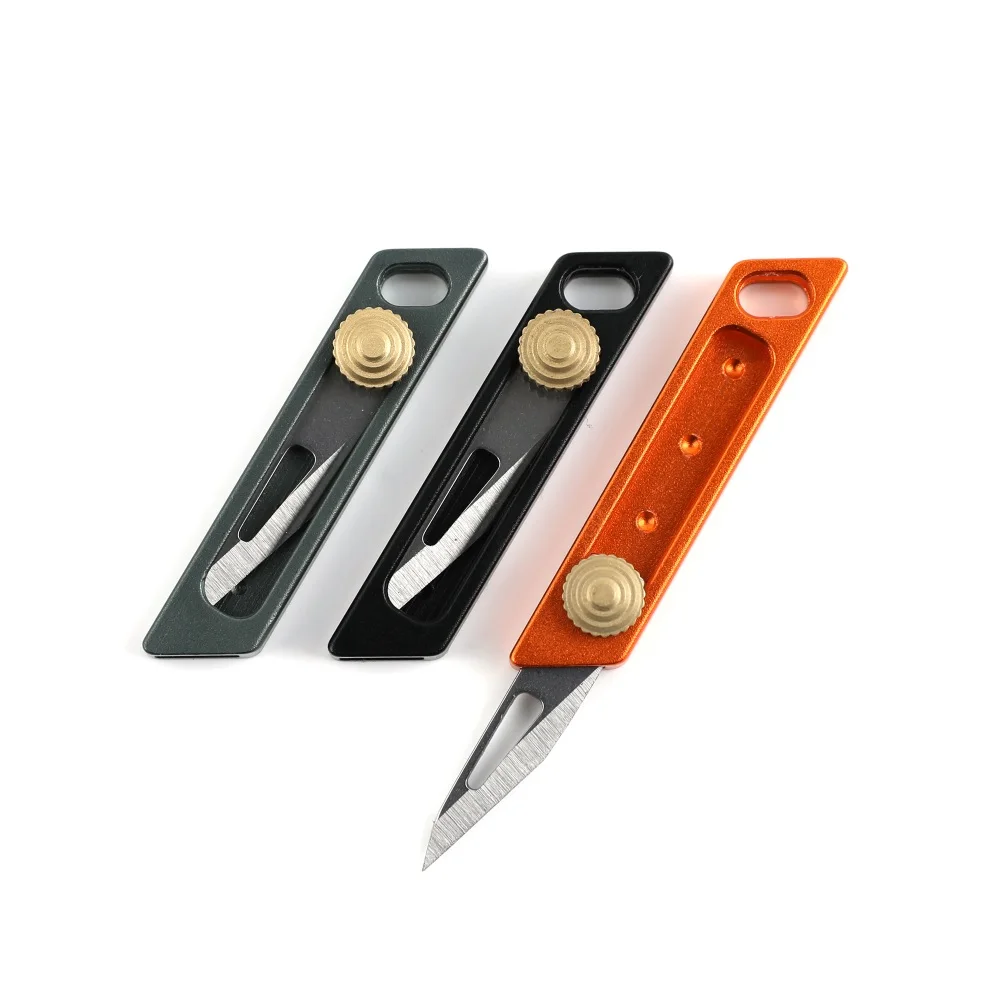 Maxery Aluminum Multi-function Knife Portable Bottle Opener Demolition Express Paper Cutter Window Breaker Key Chain Mini Knife