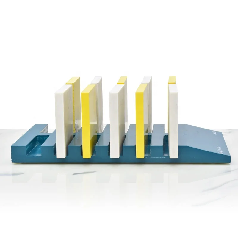 High Quality Table Top Granite Sample Wooden Countertop Cerramic Stone Desk Stand Fabric Mosaic MDF Quartz Display Rack